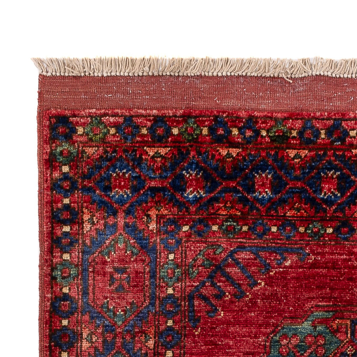 Tapis afghan - 159 x 106 cm - rouge