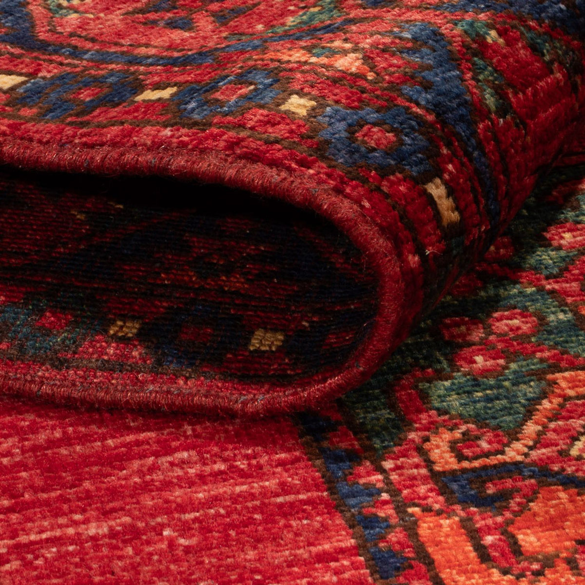 Tapis afghan - 159 x 106 cm - rouge