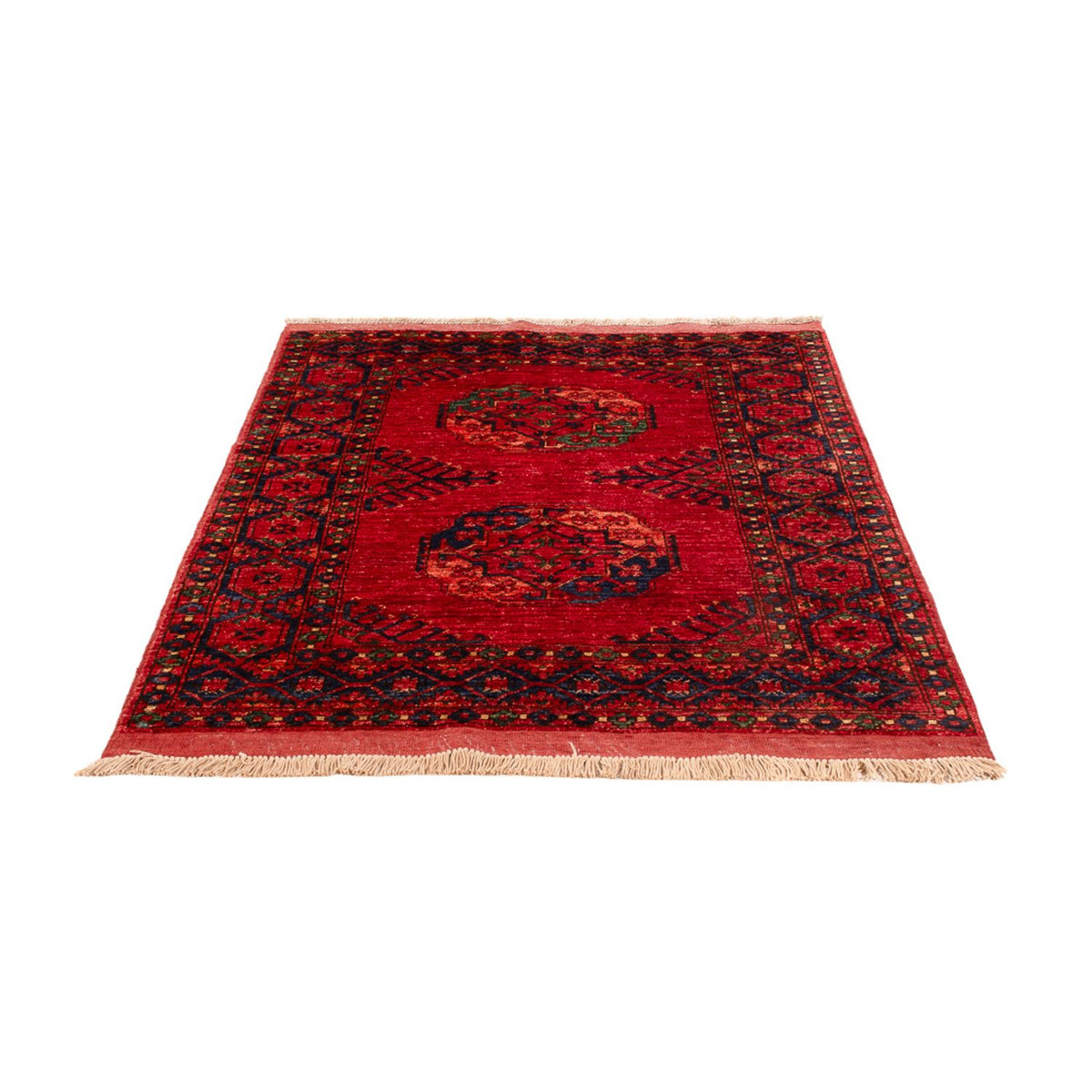 Tapis afghan - 159 x 106 cm - rouge