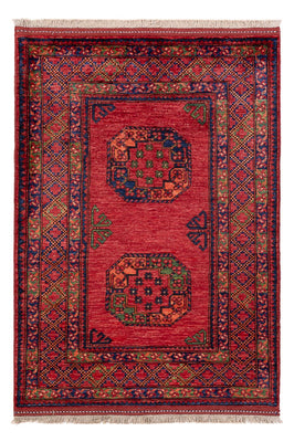 Tapis afghan - 154 x 108 cm - rouge