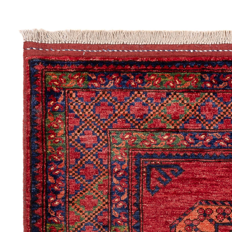 Tapis afghan - 154 x 108 cm - rouge