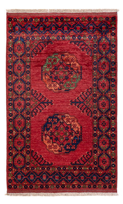 Tapis afghan - 158 x 99 cm - rouge