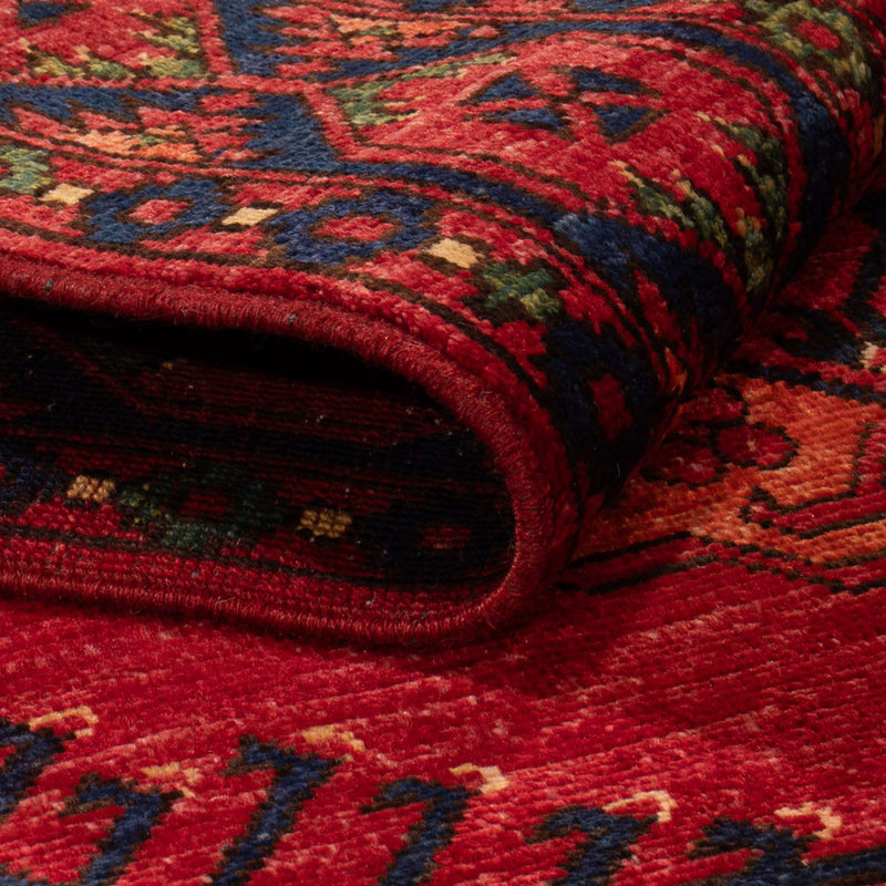 Tapis afghan - 158 x 99 cm - rouge