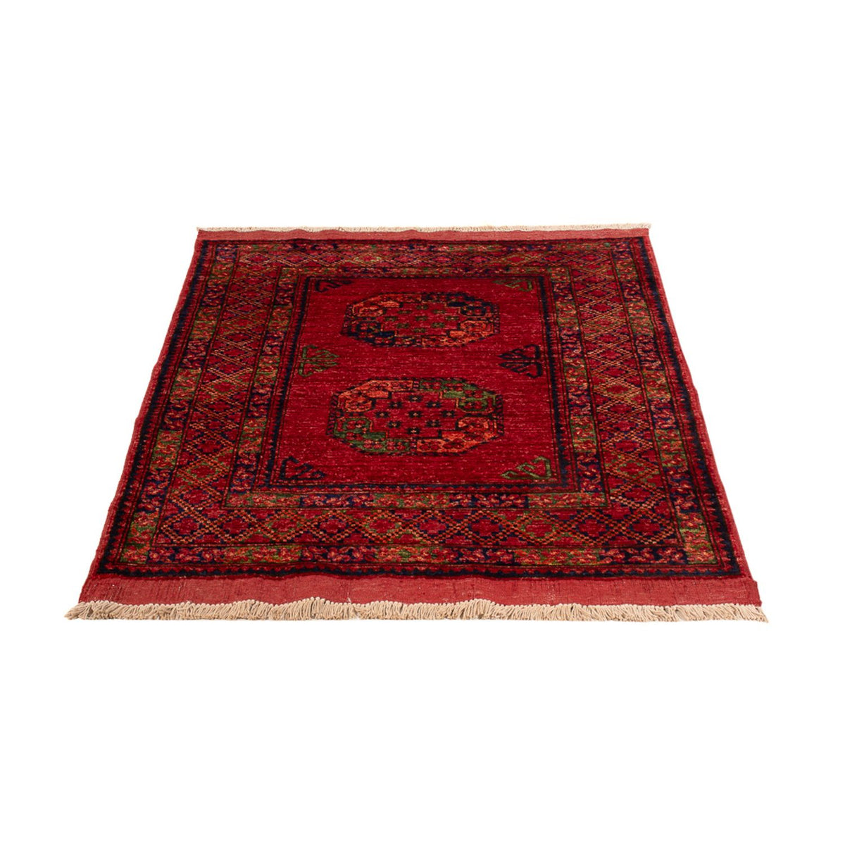 Tapis afghan - 148 x 103 cm - rouge