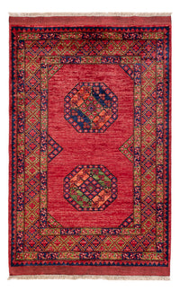 Tapis afghan - 159 x 108 cm - rouge