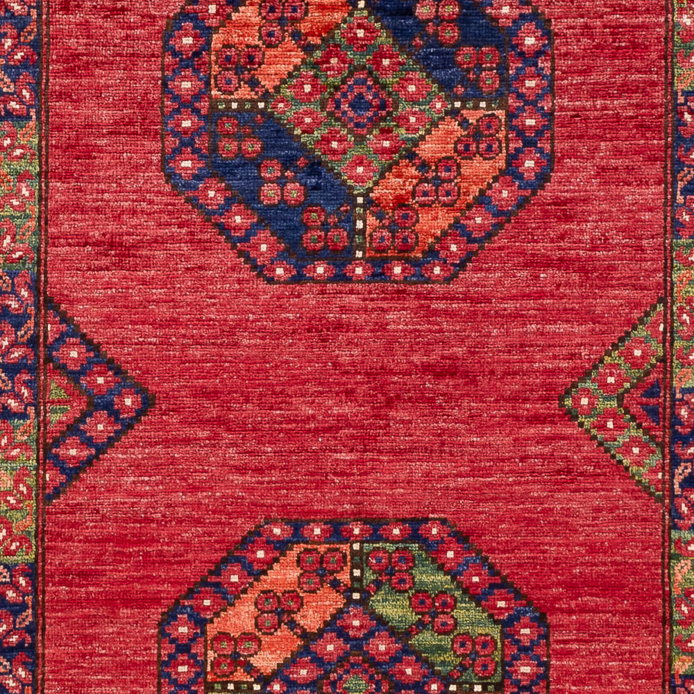 Tapis afghan - 159 x 108 cm - rouge