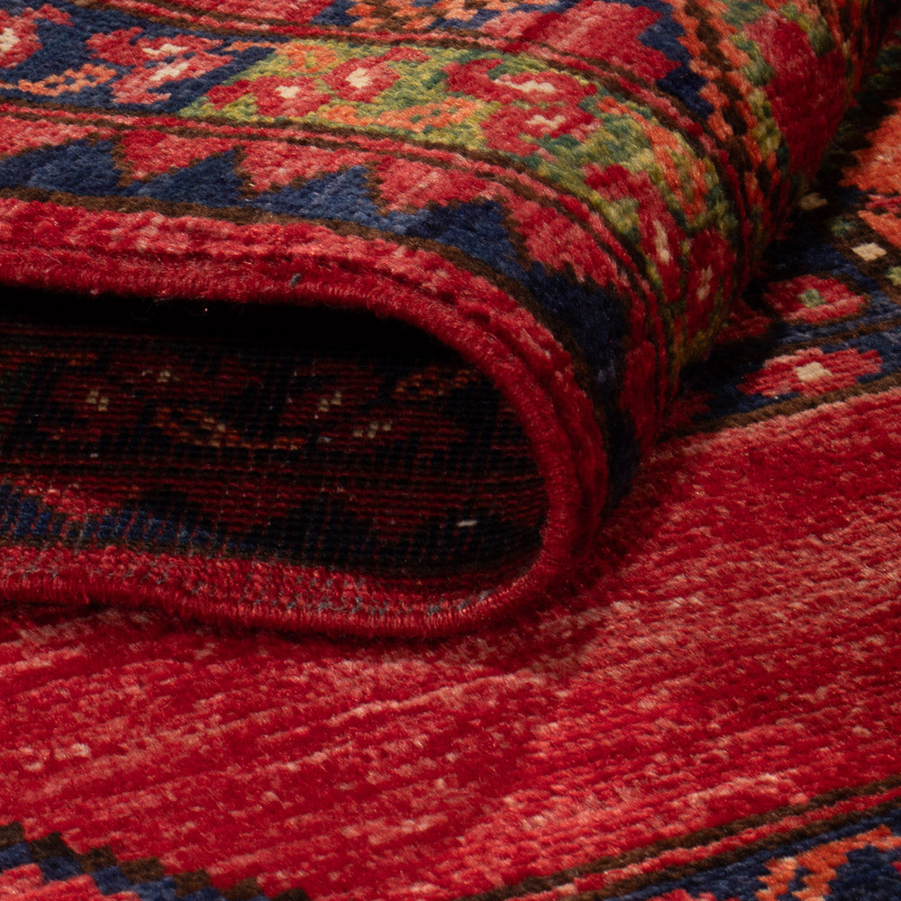 Tapis afghan - 159 x 108 cm - rouge