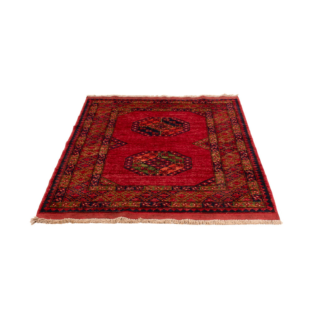 Tapis afghan - 159 x 108 cm - rouge
