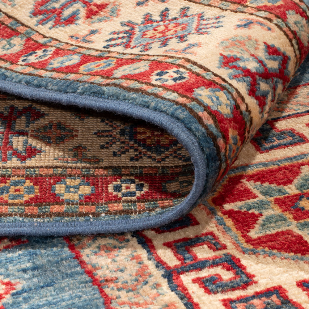 Tapis Ziegler - Kazak - 150 x 97 cm - bleu