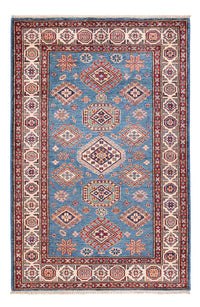 Tapis Ziegler - Kazak - 154 x 102 cm - bleu