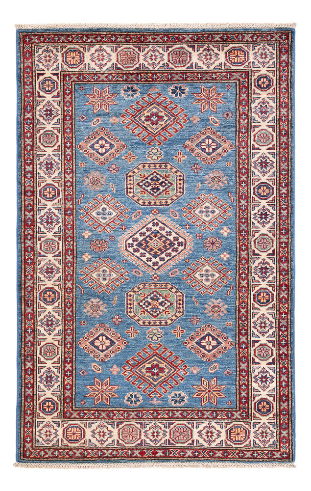 Tapis Ziegler - Kazak - 155 x 99 cm - bleu