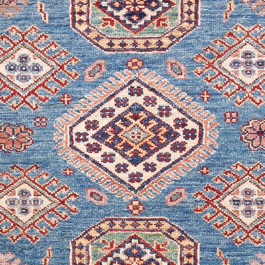 Tapis Ziegler - Kazak - 155 x 99 cm - bleu