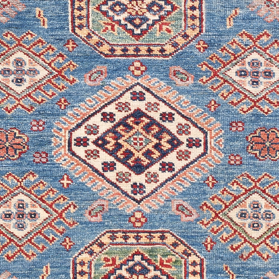 Tapis Ziegler - Kazak - 154 x 101 cm - bleu