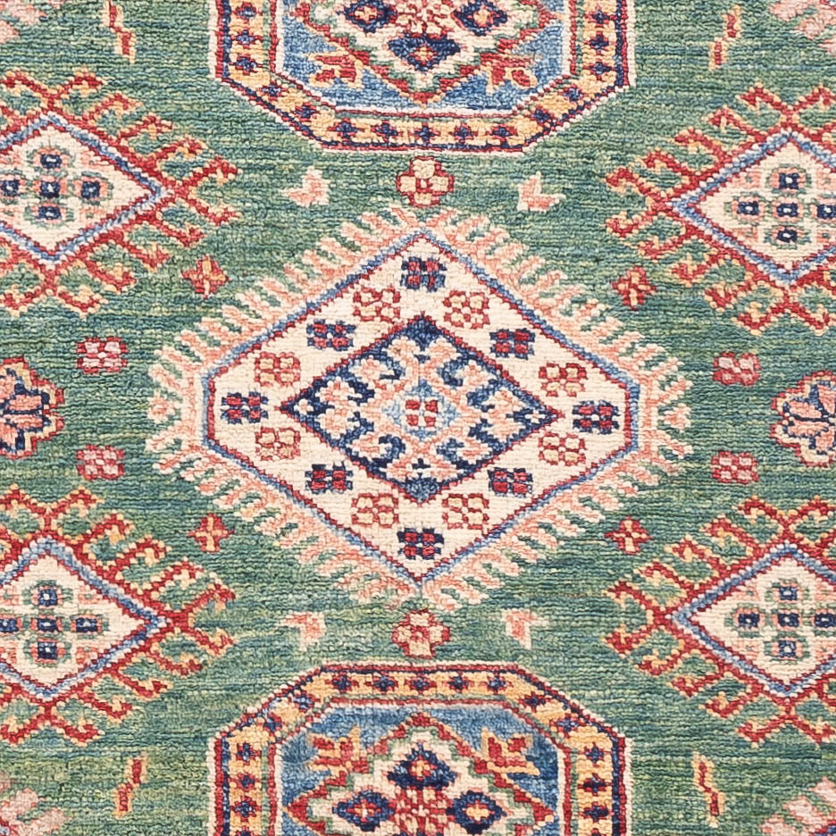 Tapis Ziegler - Kazak - 155 x 104 cm - vert
