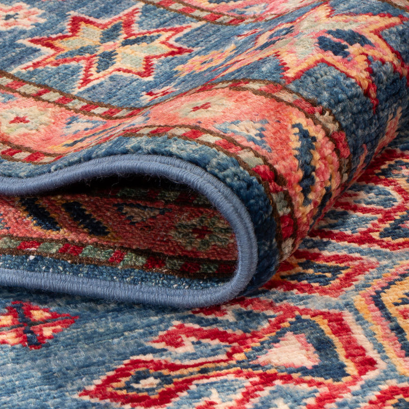 Tapis Ziegler - Kazak - 152 x 99 cm - bleu