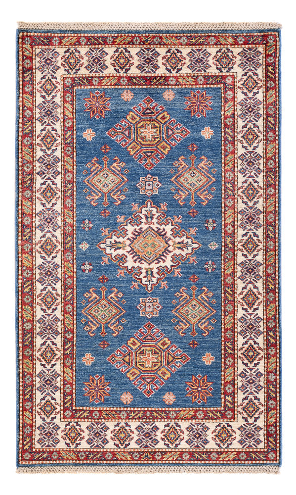 Tapis Ziegler - Kazak - 152 x 95 cm - bleu