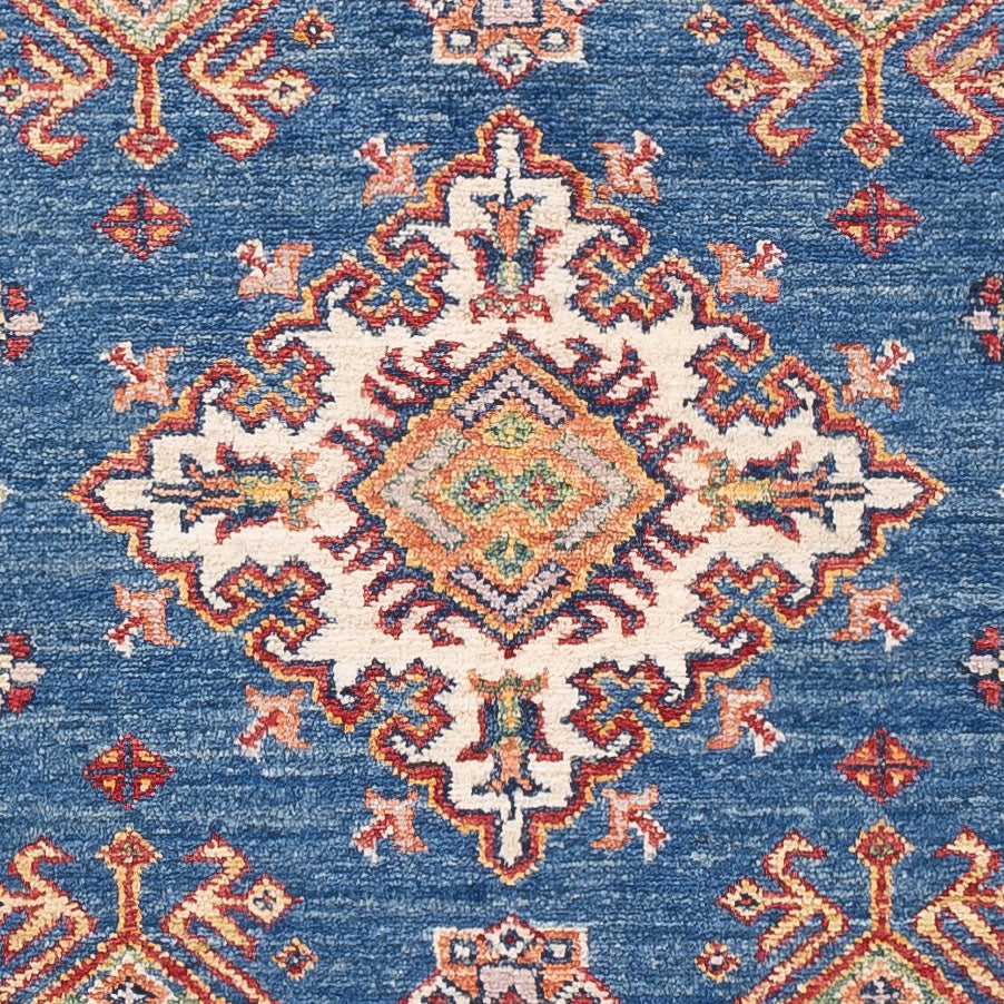 Tapis Ziegler - Kazak - 152 x 95 cm - bleu