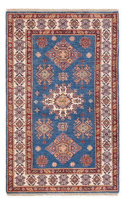 Tapis Ziegler - Kazak - 152 x 96 cm - bleu