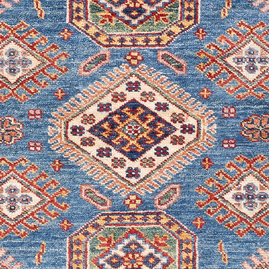 Tapis Ziegler - Kazak - 155 x 99 cm - bleu