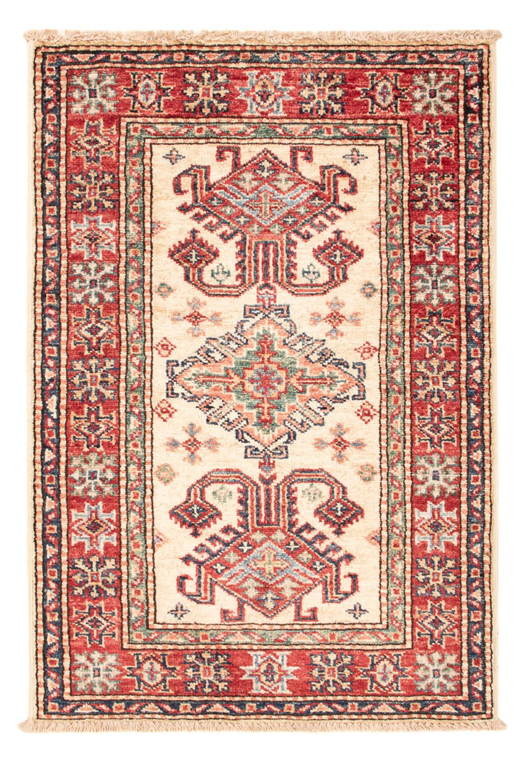 Tapis Ziegler - Kazak - Royal - 88 x 60 cm - beige clair