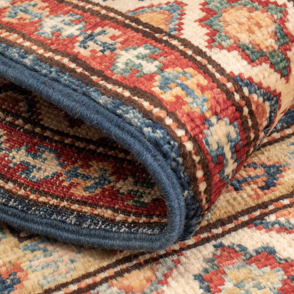 Tapis Ziegler - Kazak - Royal - 95 x 62 cm - bleu pétrole