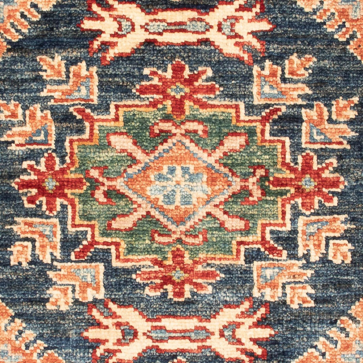 Tapis Ziegler - Kazak - Royal - 90 x 60 cm - bleu pétrole