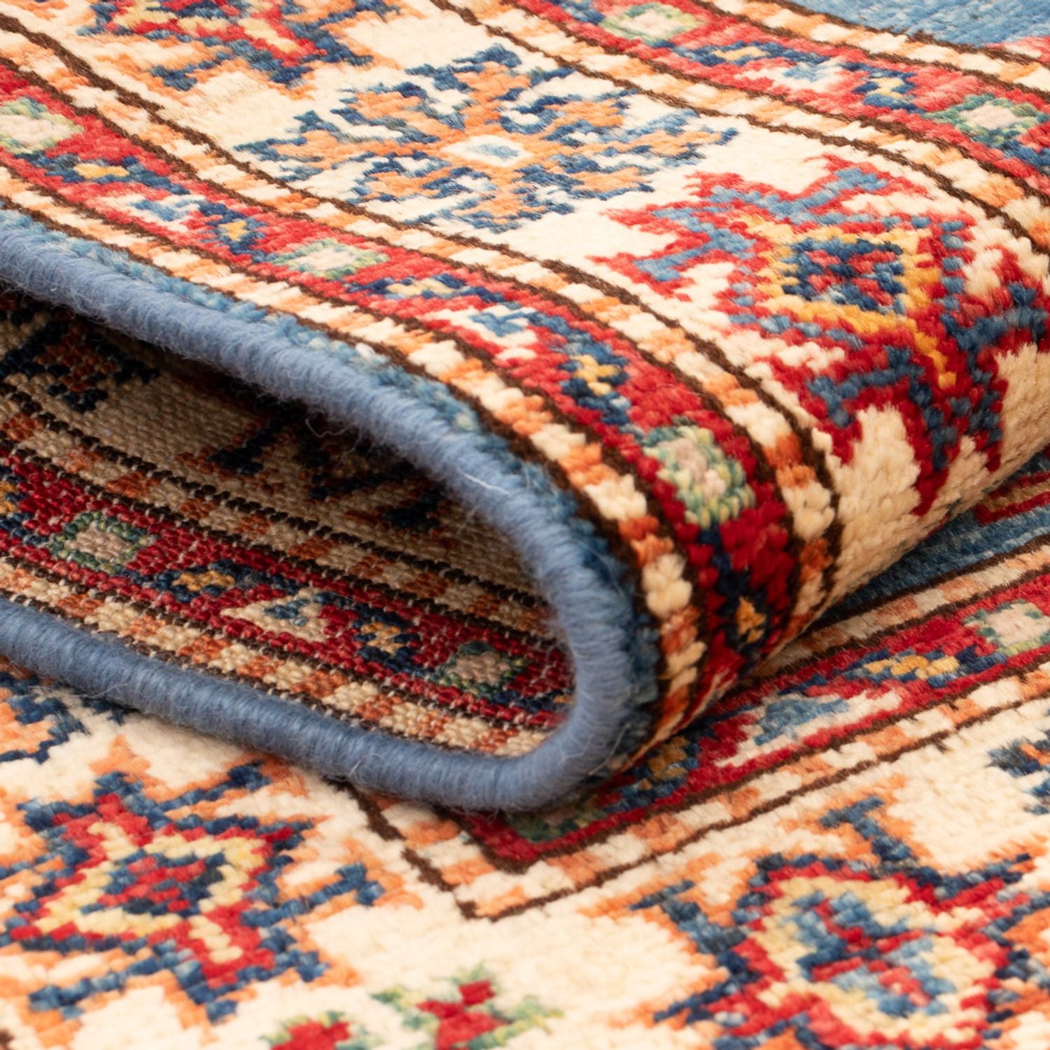 Tapis Ziegler - Kazak - Royal - 91 x 56 cm - bleu