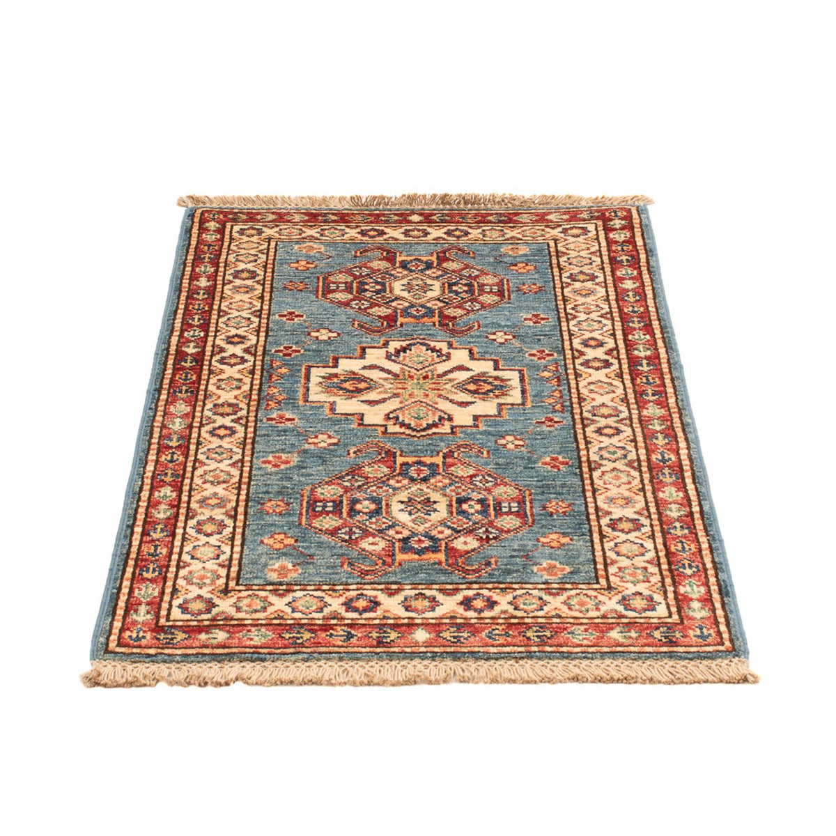 Tapis Ziegler - Kazak - Royal - 90 x 60 cm - bleu clair