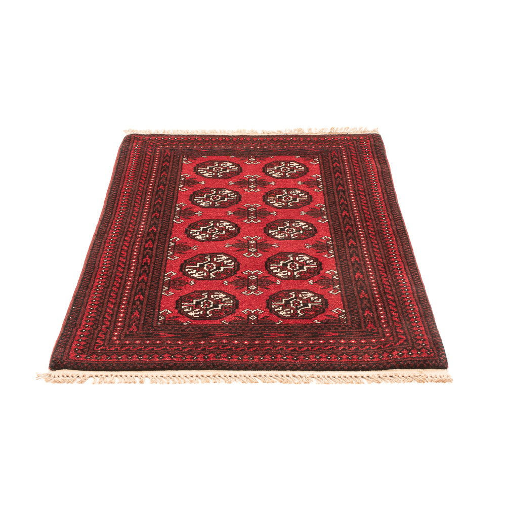 Tapis afghan - Filpa - 120 x 77 cm - rouge