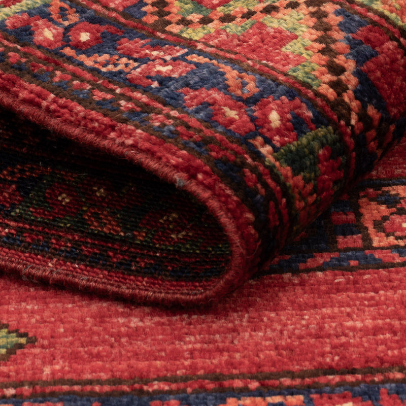 Tapis afghan - 125 x 82 cm - rouge