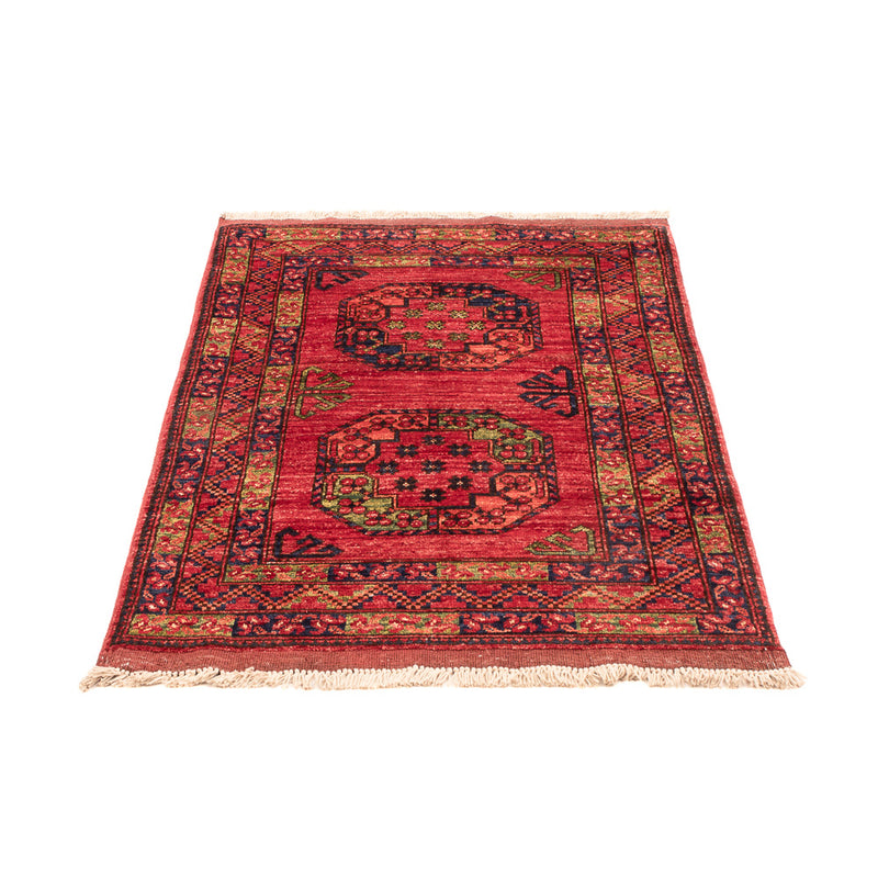 Tapis afghan - 125 x 82 cm - rouge