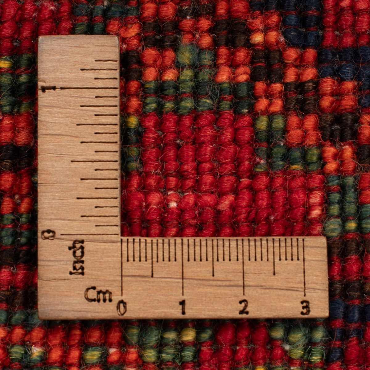 Tapis afghan - 123 x 83 cm - rouge