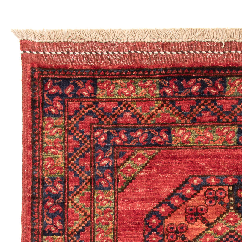 Tapis afghan - 117 x 81 cm - rouge