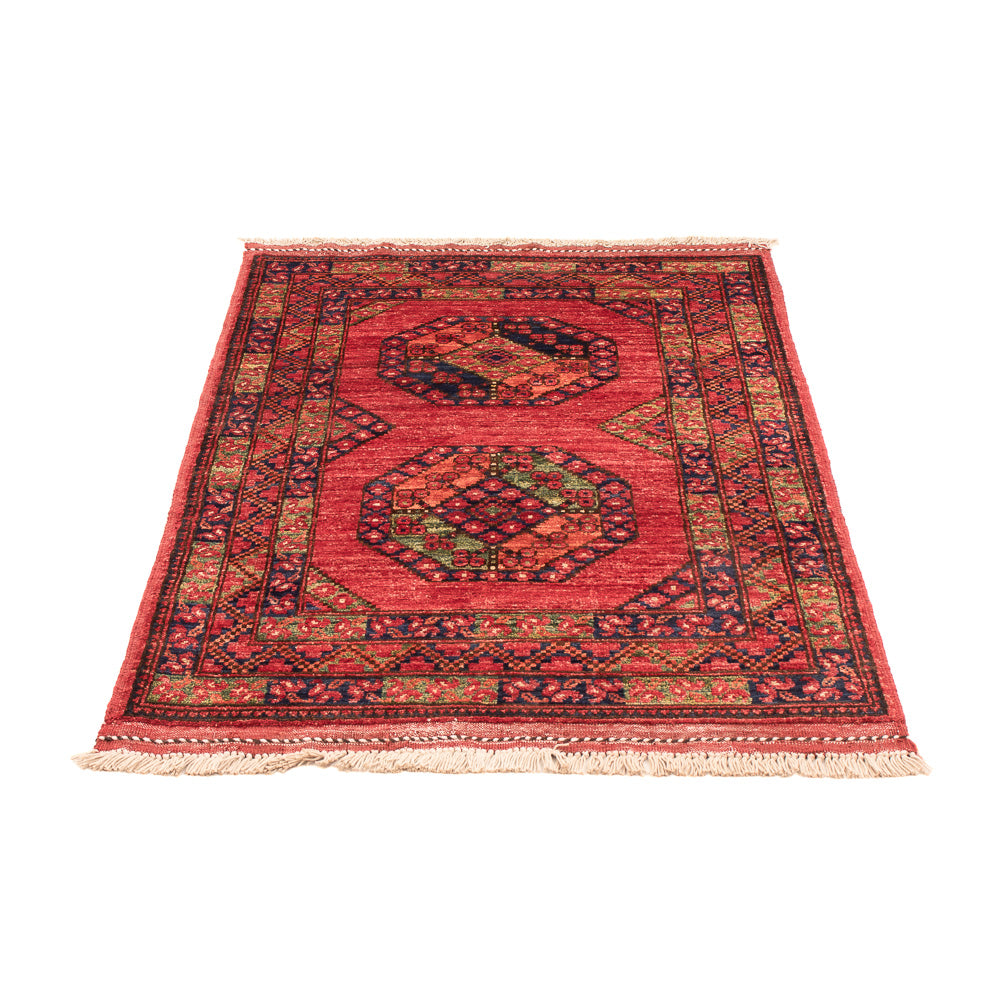 Tapis afghan - 117 x 81 cm - rouge