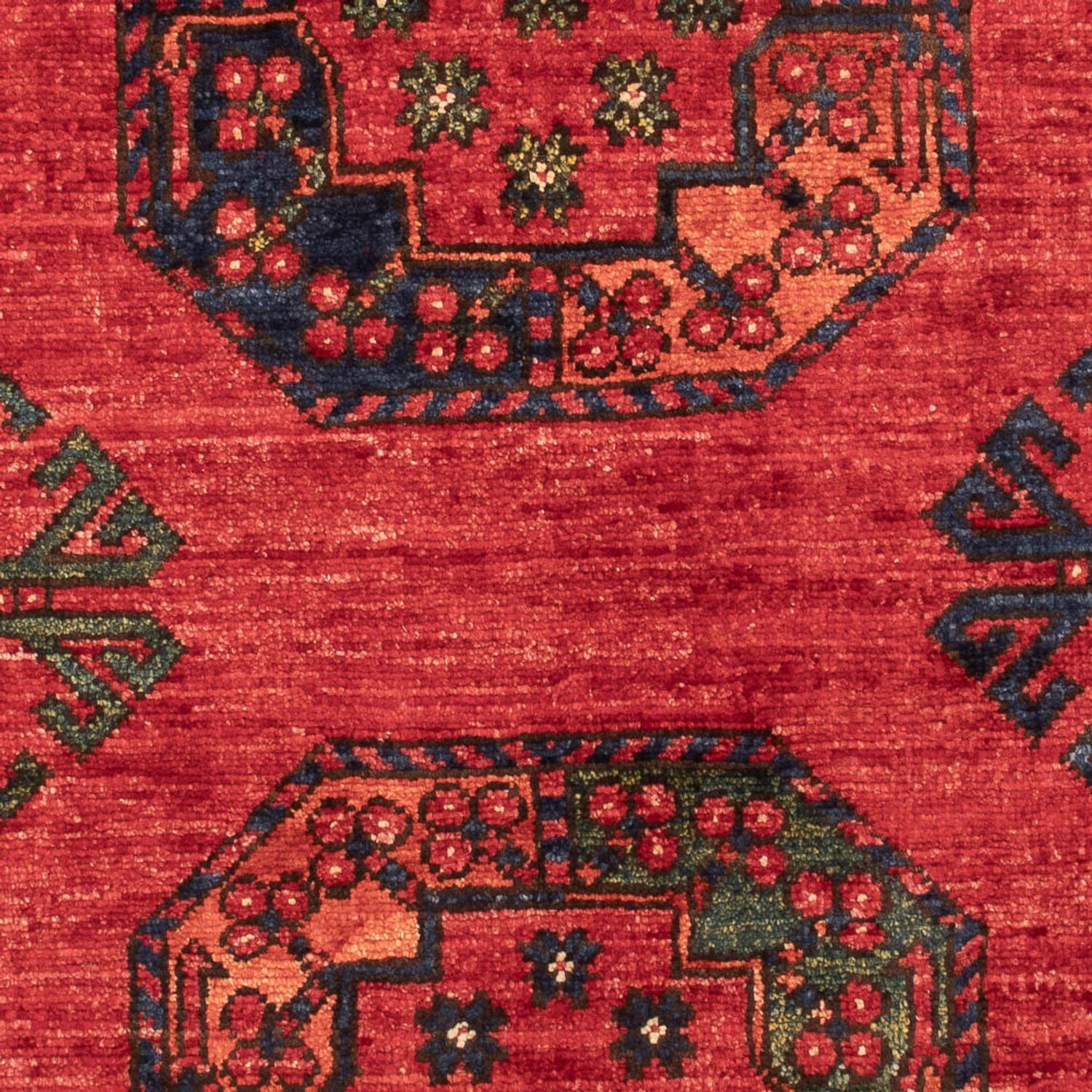 Tapis afghan - 126 x 84 cm - rouge
