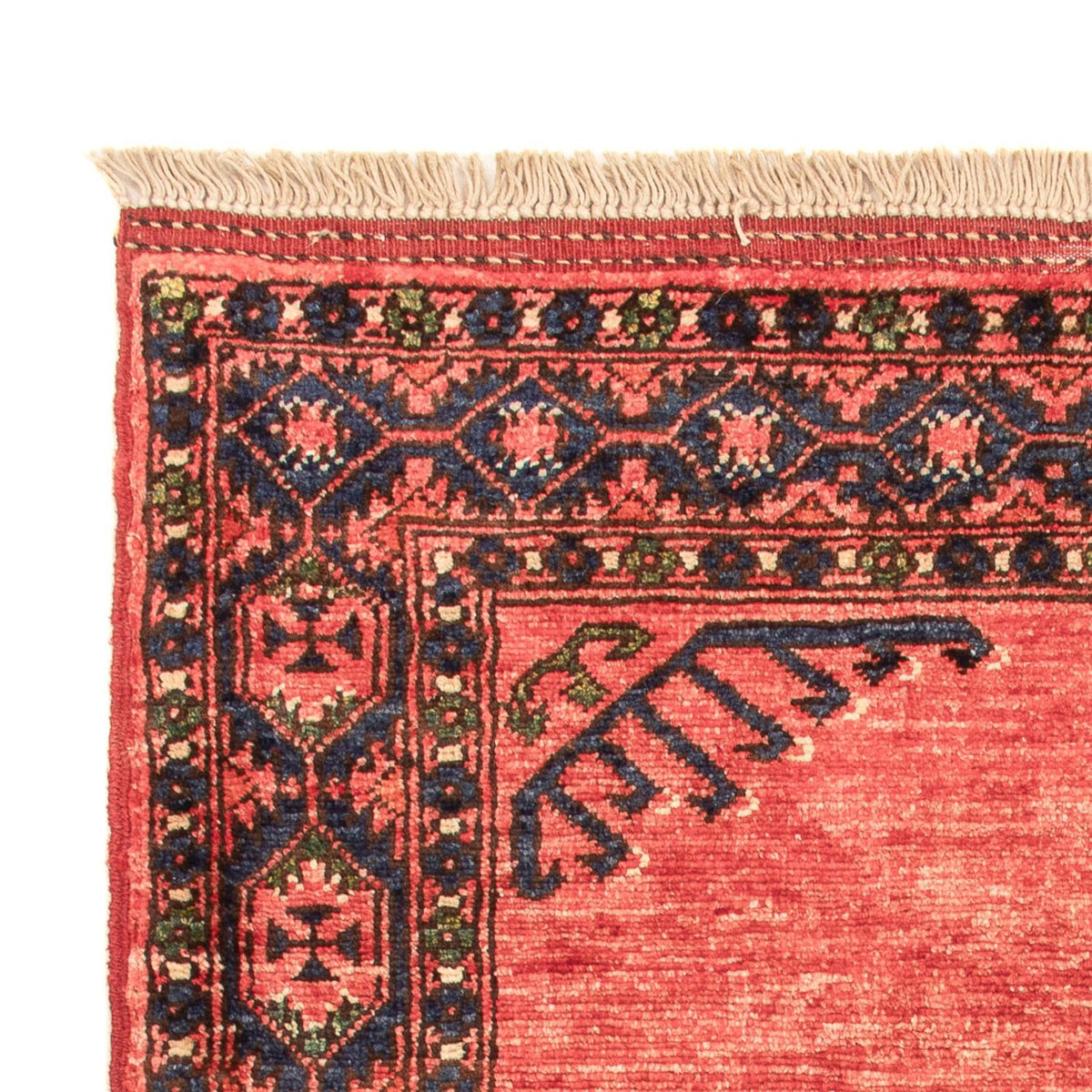 Tapis afghan - 120 x 85 cm - rouge clair