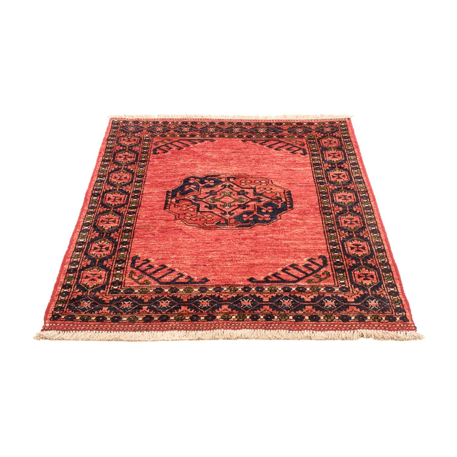 Tapis afghan - 120 x 85 cm - rouge clair