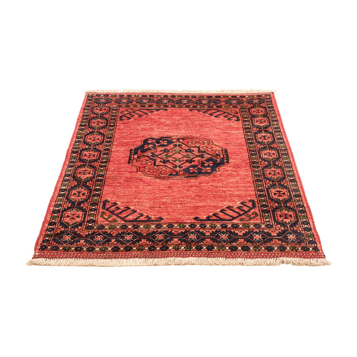 Tapis afghan - 120 x 85 cm - rouge clair