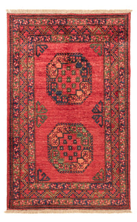 Tapis afghan - 138 x 86 cm - rouge