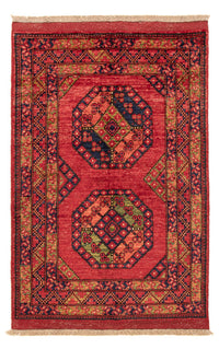 Tapis afghan - 123 x 82 cm - rouge