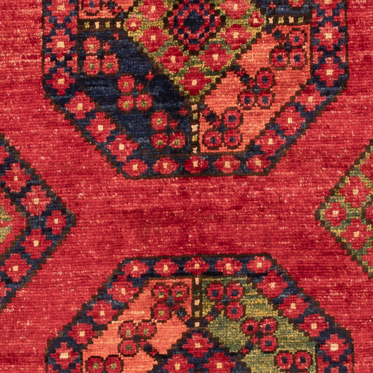 Tapis afghan - 123 x 82 cm - rouge