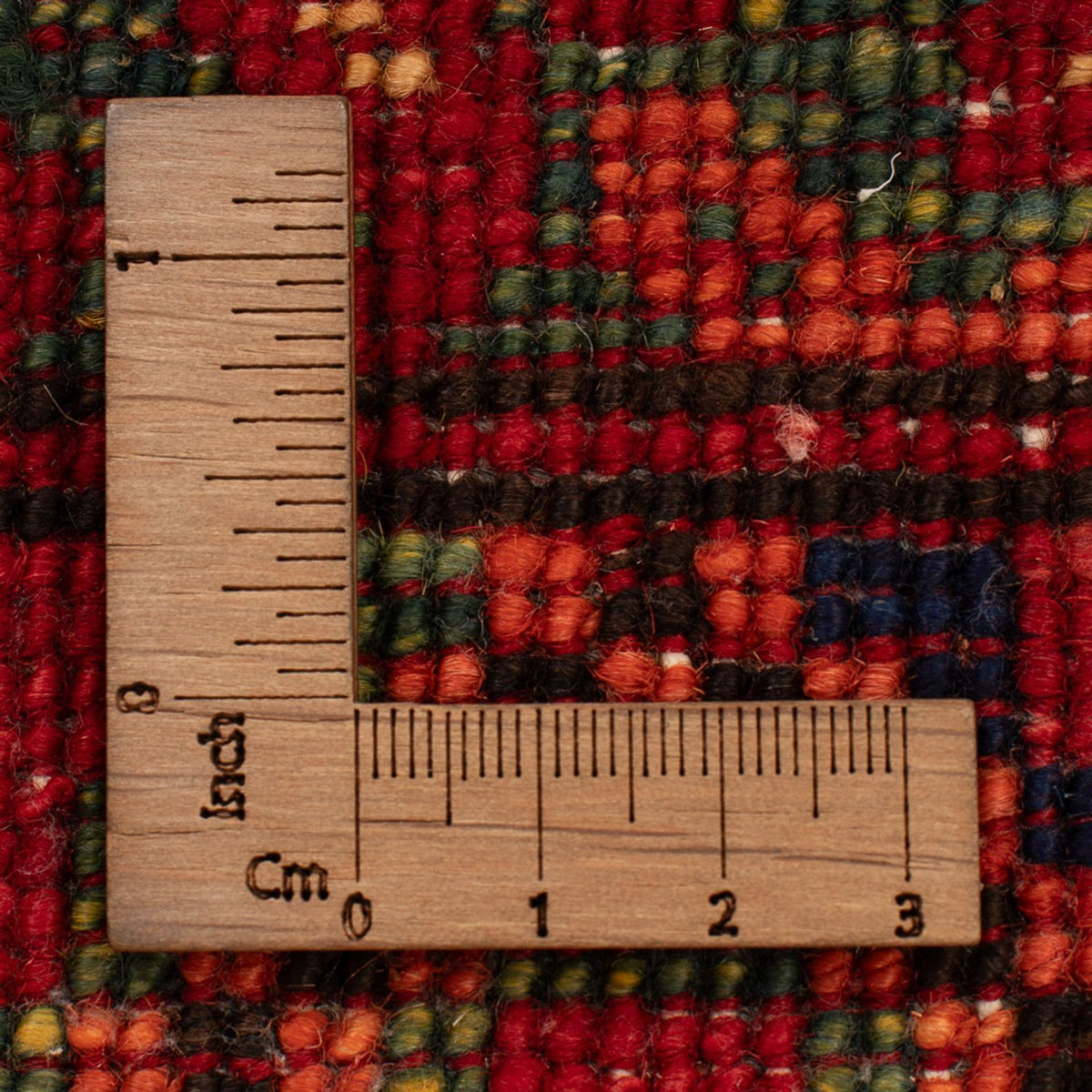 Tapis afghan - 123 x 82 cm - rouge