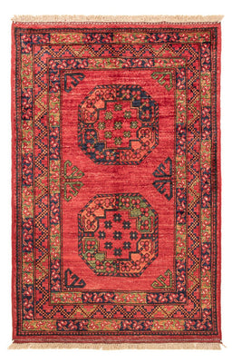 Tapis afghan - 127 x 85 cm - rouge