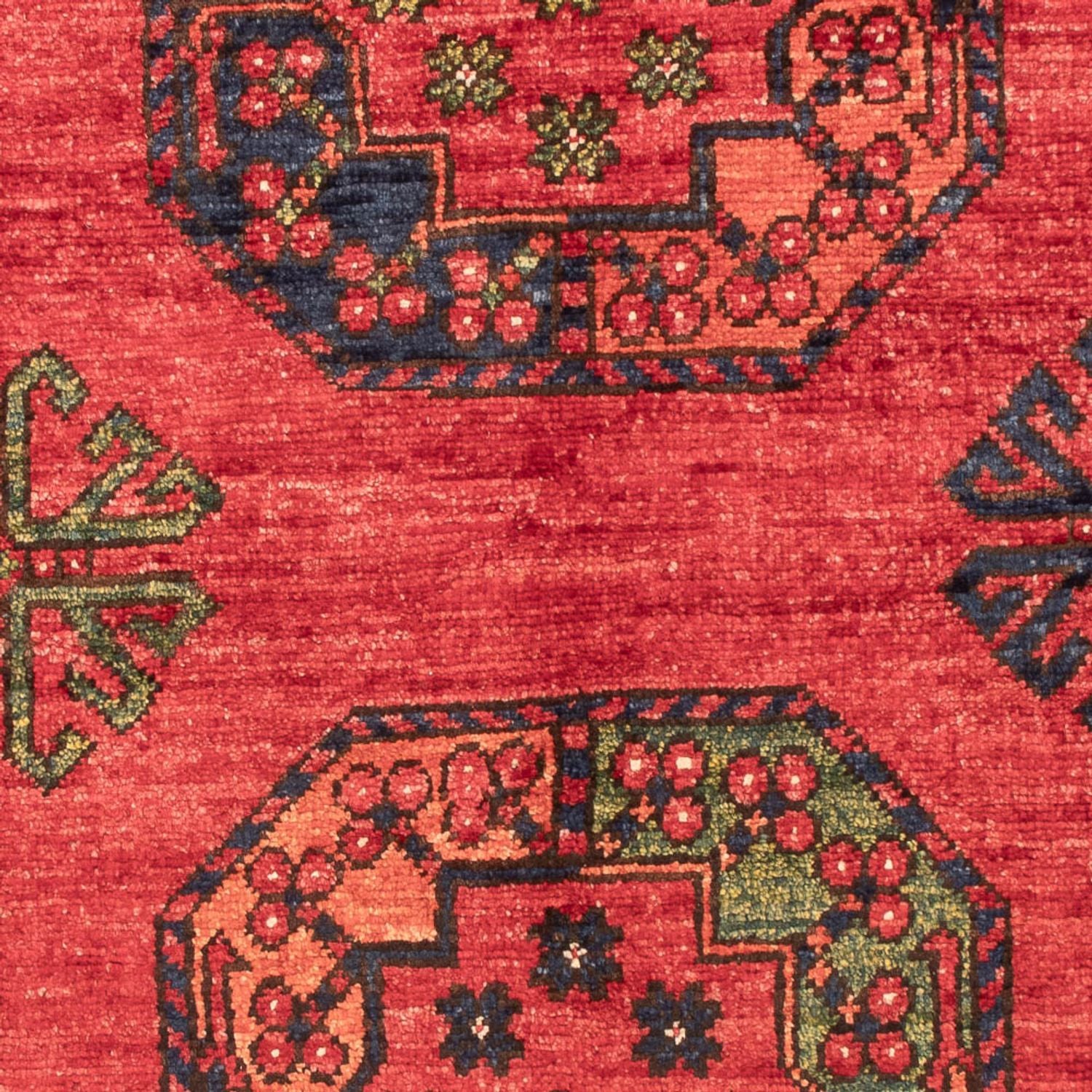 Tapis afghan - 127 x 85 cm - rouge