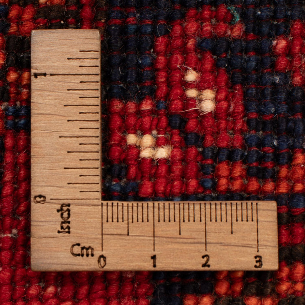 Tapis afghan - 127 x 85 cm - rouge