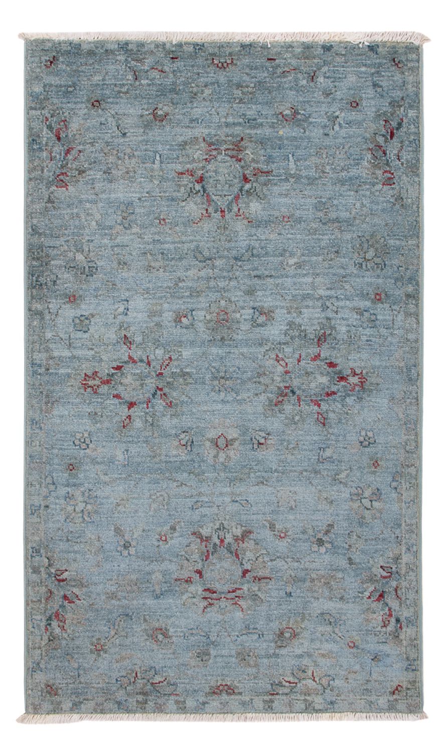 Tapis Ziegler - Moderne - 123 x 72 cm - bleu pétrole
