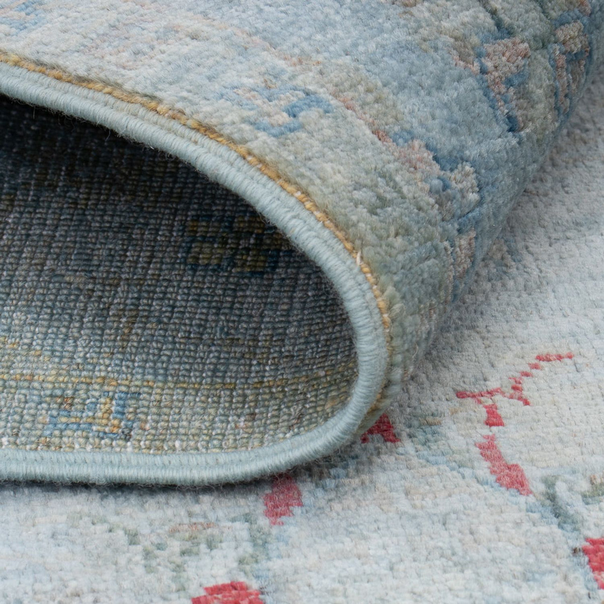 Tapis Ziegler - Moderne - 123 x 72 cm - bleu pétrole