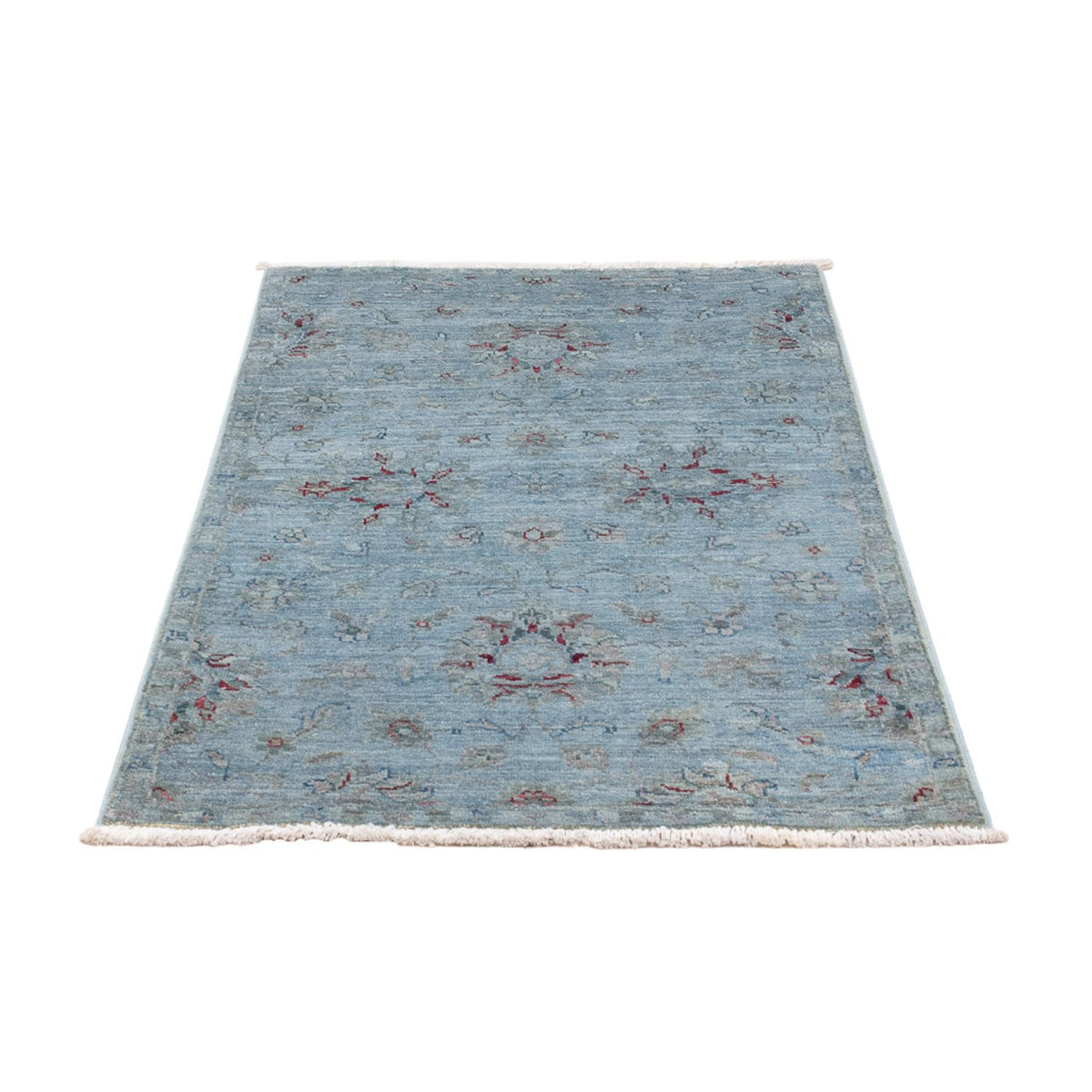 Tapis Ziegler - Moderne - 123 x 72 cm - bleu pétrole