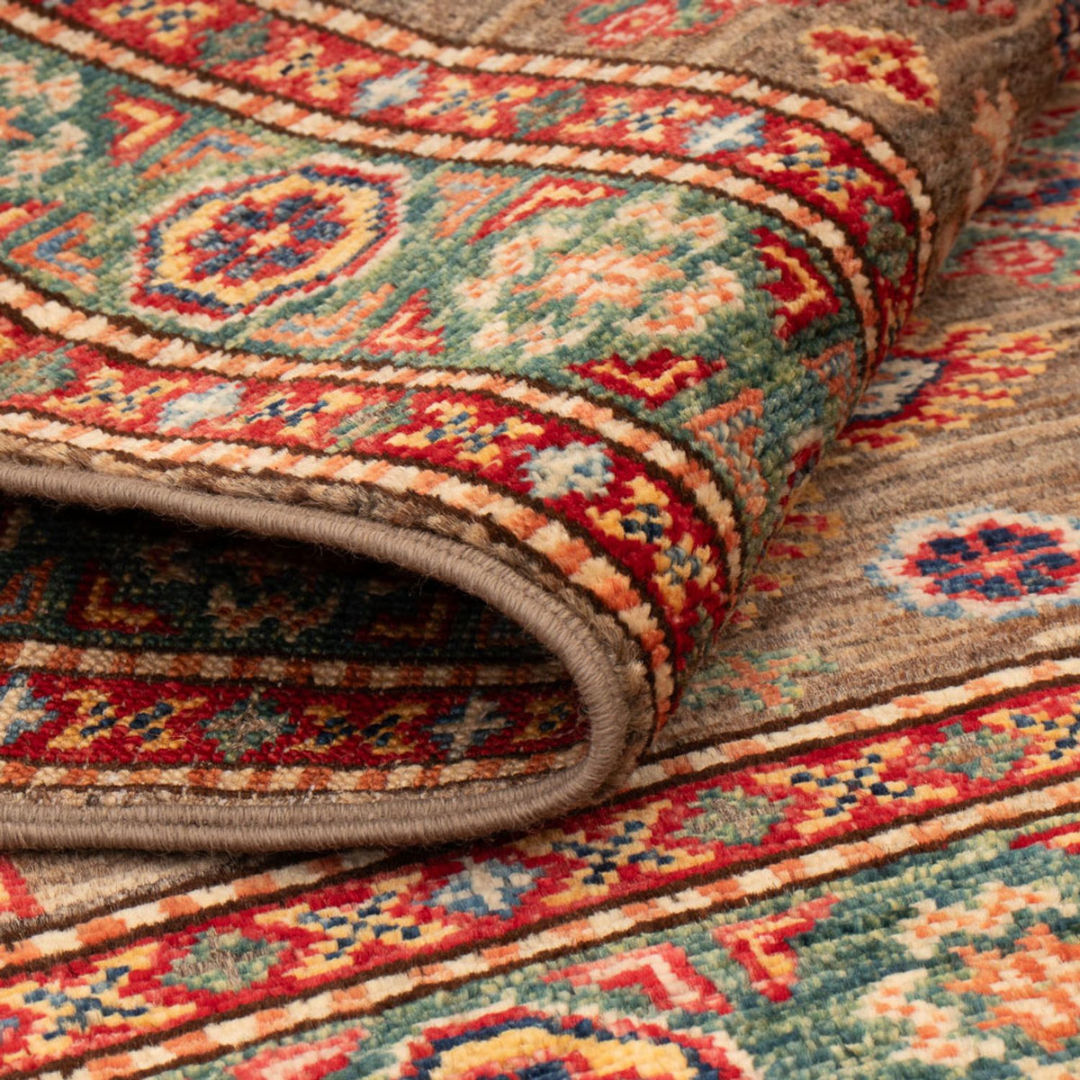 Tapis Ziegler - Kazak - Royal - 120 x 77 cm - marron foncé