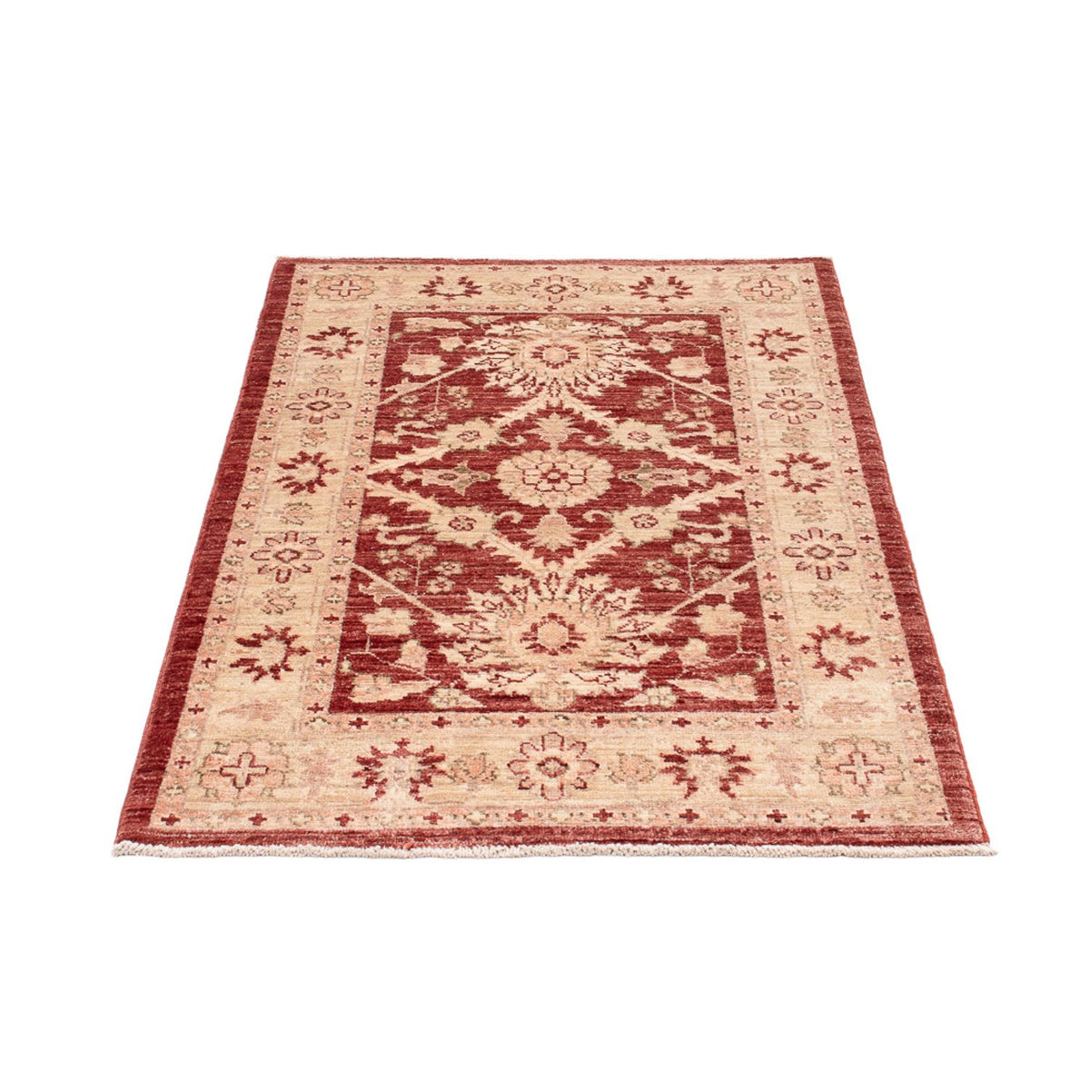 Tapis Ziegler - 129 x 82 cm - rouge bordeaux